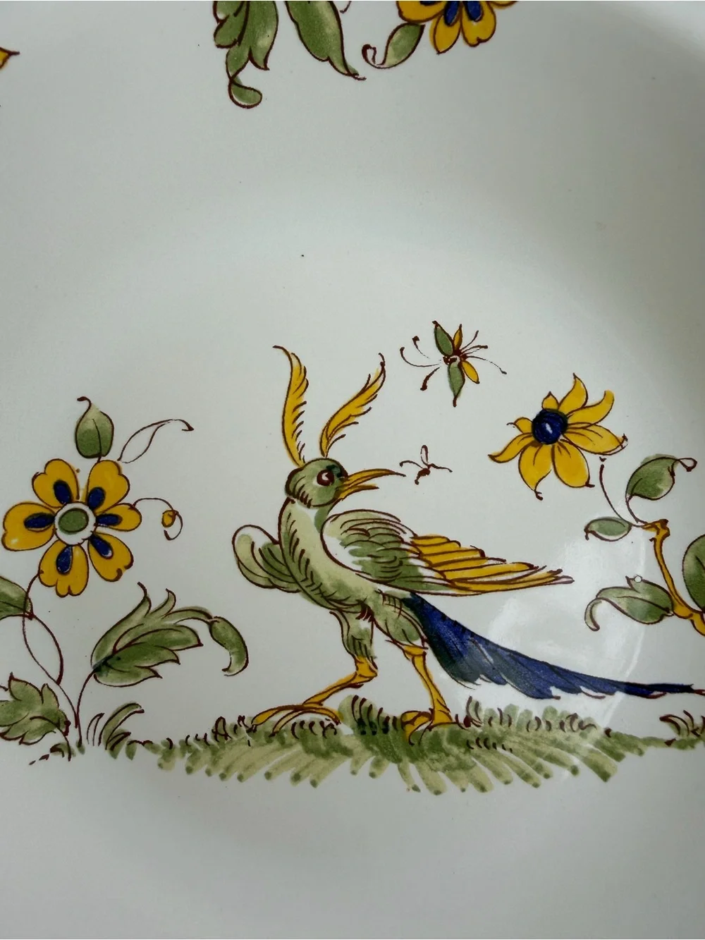 Varages France Vieux Provence Large Rim Soup Bowl 9.25